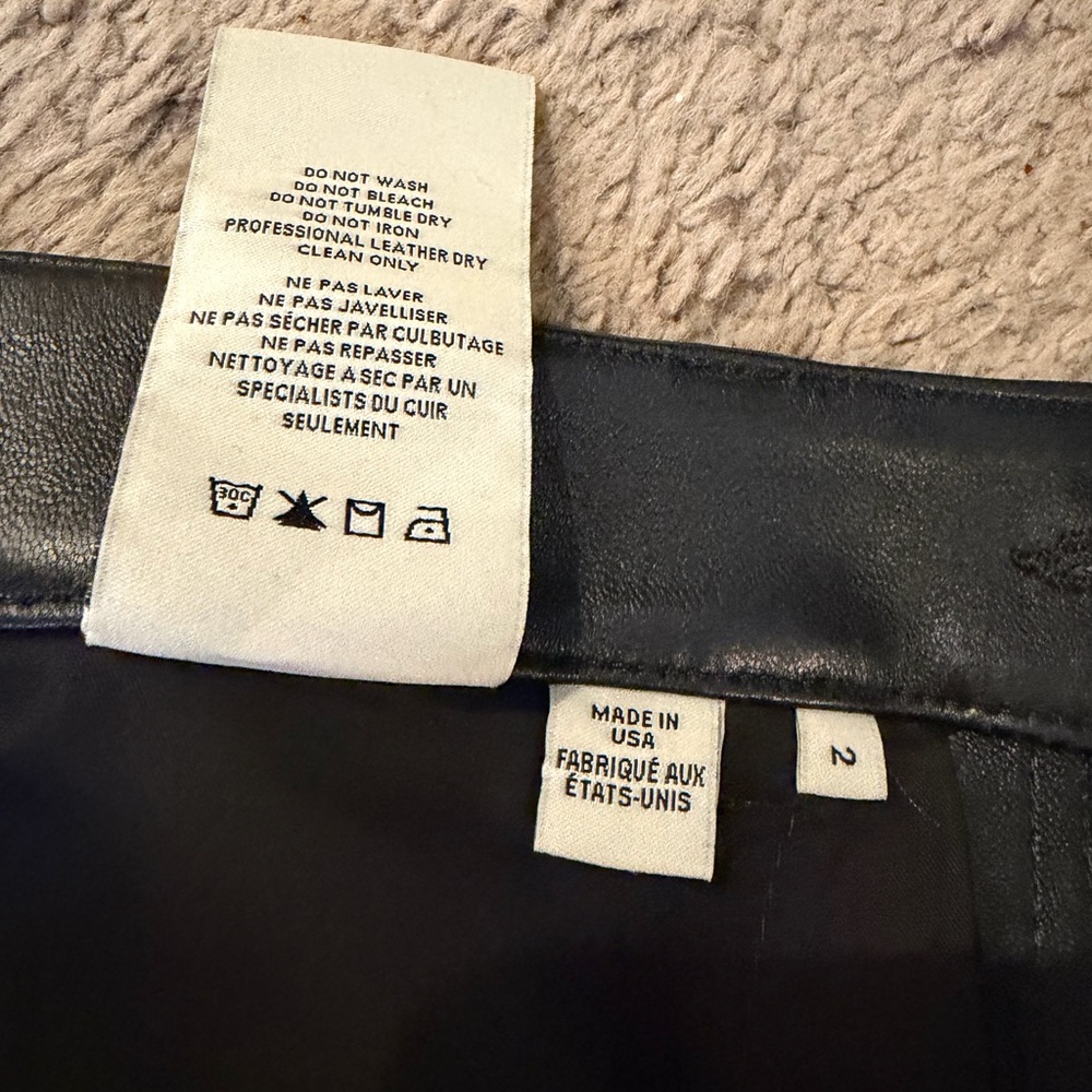 Alice+Olivis Lamb leather pants Size 2